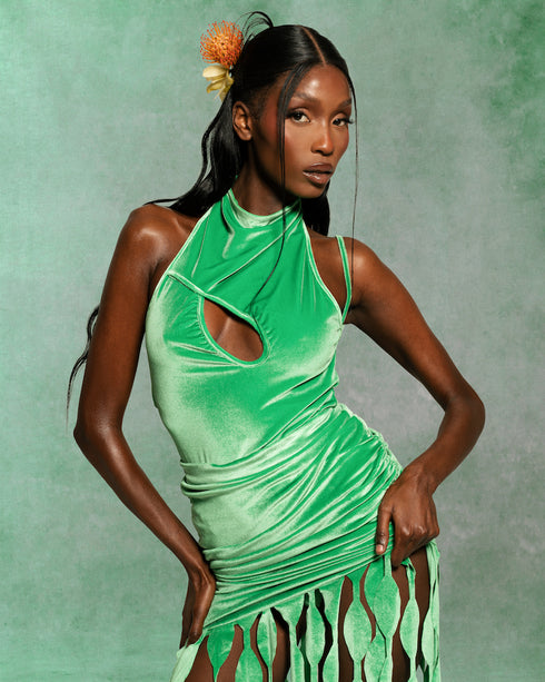 GRASS DRAPE TOP